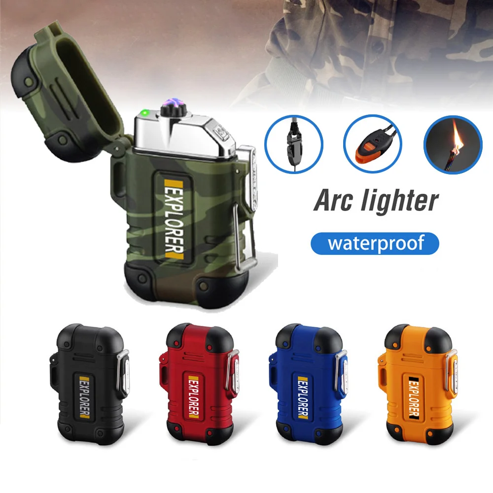 Outdoor Waterproof Electronic Lighter Portable USB Charging Plasma Dual Arc Igniter Smoking Accessories Camping Tools
Outdoor Waterproof Electronic Lighter Portable USB Charging Plasma Dual Arc Igniter Smoking Accessories Camping Tools