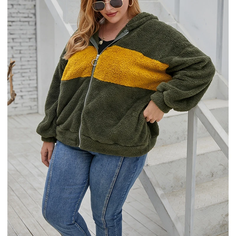 Autumn and winter plus size women's jacket 5XL-9XL bust 146CM plus size women's zipper pocket street hipster green hooded jacket
Autumn and winter plus size women's jacket 5XL-9XL bust 146CM plus size women's zipper pocket street hipster green hooded jacket