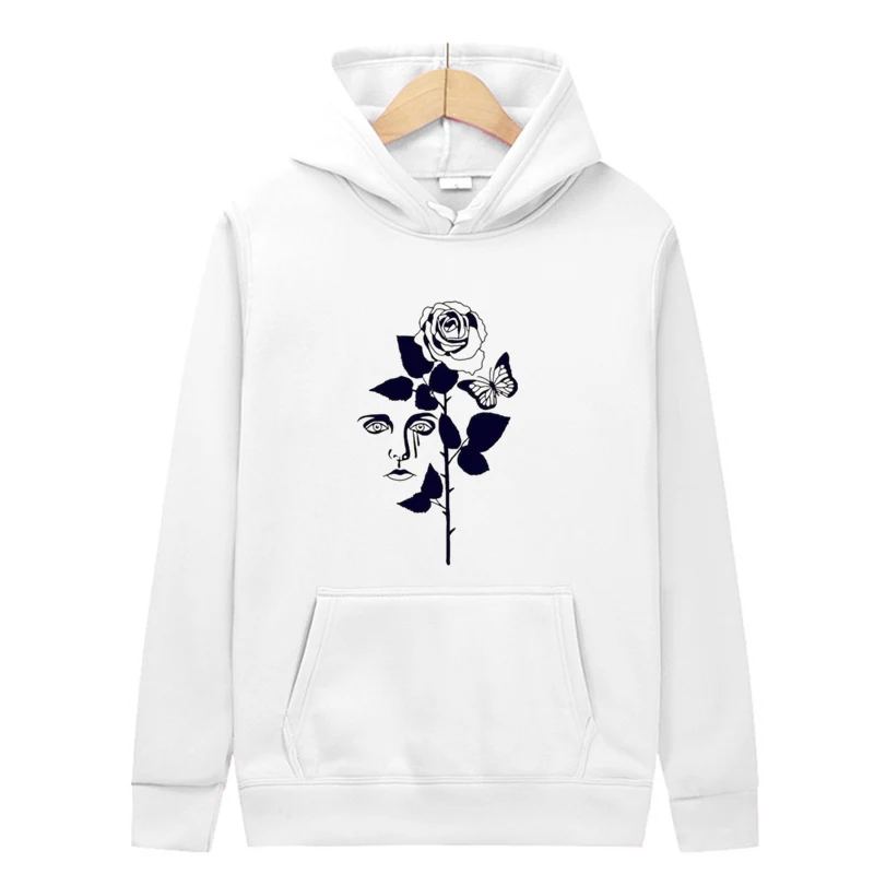 Rose Flower Print Hoodie Sweatshirt Men's Fashion Streetwear Hoodie Top Pullover Harajuku Men and Women Casual Hooded Sweatshirt
Rose Flower Print Hoodie Sweatshirt Men's Fashion Streetwear Hoodie Top Pullover Harajuku Men and Women Casual Hooded Sweatshirt