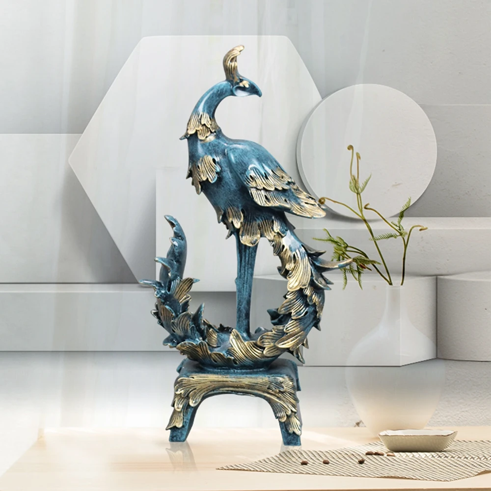 1PC Home Furnishings Retro Peacock Desktop Ornaments Living Room Resin Animal Phoenix For Wine Cabinet Porch Decoration Gifts
1PC Home Furnishings Retro Peacock Desktop Ornaments Living Room Resin Animal Phoenix For Wine Cabinet Porch Decoration Gifts