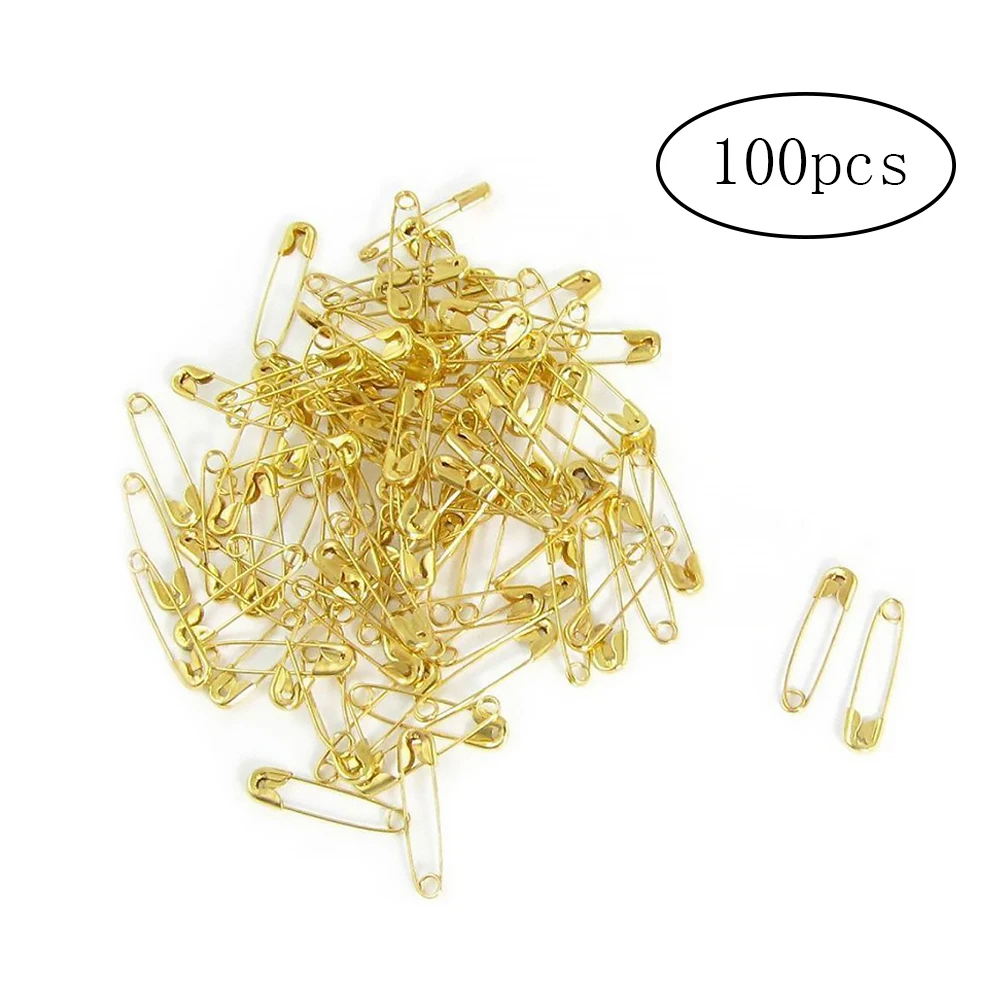 High Quality 100pcs Safety Pins DIY Sewing Tools Accessory Multi Usage Craft Skirts Pins Safety Pin Brooch Apparel Accessorie
High Quality 100pcs Safety Pins DIY Sewing Tools Accessory Multi Usage Craft Skirts Pins Safety Pin Brooch Apparel Accessorie