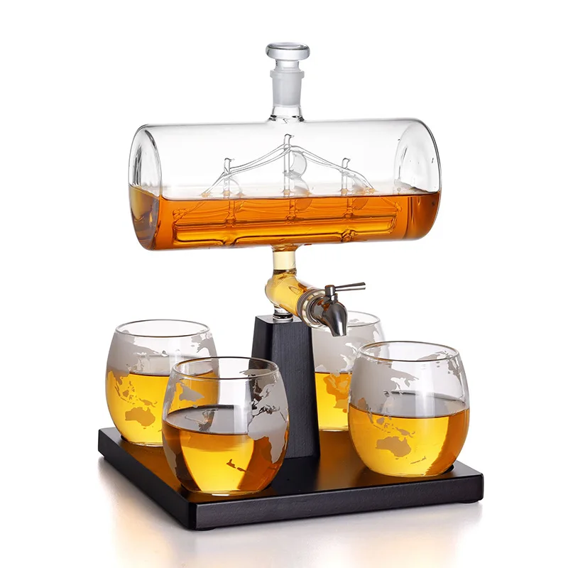 Sailing Bottle Craft Bottle Smooth Sailing Glass Bottle Craft Glass Wine Set High Borosilicate Glass Sailing Decanter Set
Sailing Bottle Craft Bottle Smooth Sailing Glass Bottle Craft Glass Wine Set High Borosilicate Glass Sailing Decanter Set
