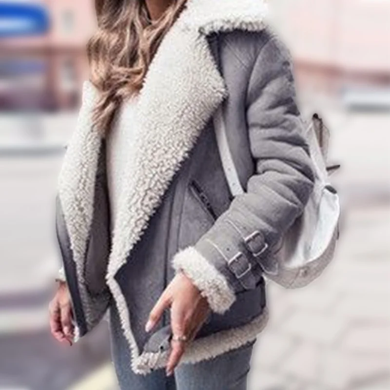 Luck A Women Winter Faux Fur Suede Jackets Coat Vintage Zipper Female Warm Coats Street Wear Lady Thick Jacket Outwear
Luck A Women Winter Faux Fur Suede Jackets Coat Vintage Zipper Female Warm Coats Street Wear Lady Thick Jacket Outwear