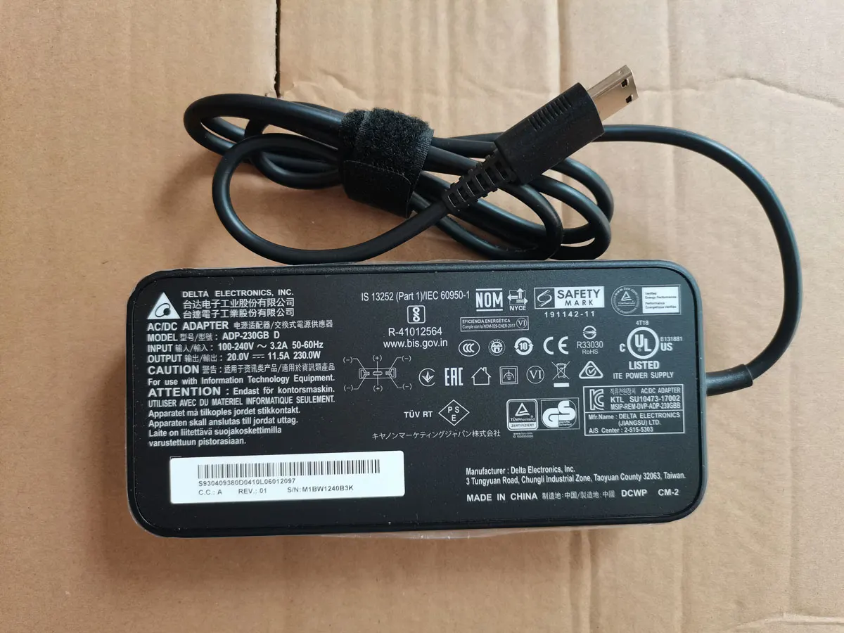 

NEW OEM Delta 20V 11.5A 230W ADP-230GB D AC Adapter For MSI GE66 Raider 10UH-086FR Gaming Laptop Original Charger