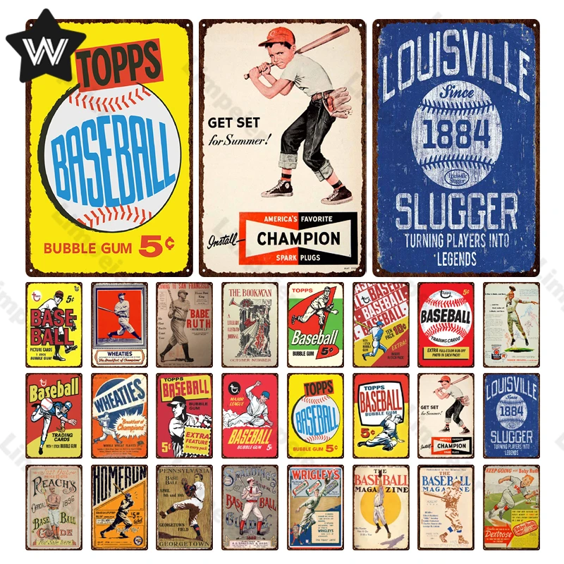 Topps бейсбольная металлическая табличка, винтажная табличка чемпиона, домашний Настенный декор для бара, знаки, мужская пещера, тарелки для паба и клуба
Topps бейсбольная металлическая табличка, винтажная табличка чемпиона, домашний Настенный декор для бара, знаки, мужская пещера, тарелки для паба и клуба