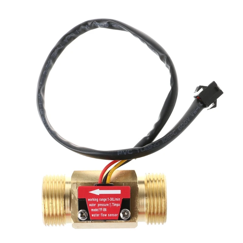 Flow Sensor G3/4" DN20 Copper Hall Effect Liquid Water Flow Sensor Switch Flow Meter
Flow Sensor G3/4" DN20 Copper Hall Effect Liquid Water Flow Sensor Switch Flow Meter