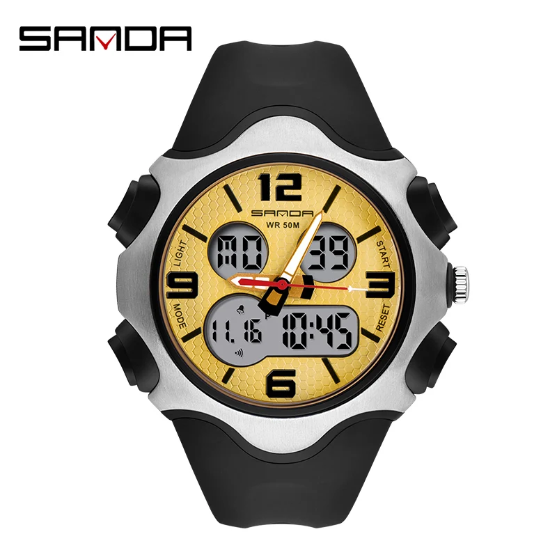 SANDA Men's Watches New Style Brand Men LED Digital Quartz Watch 30M Waterproof Military Sport Man Clock Relogio Masculino
SANDA Men's Watches New Style Brand Men LED Digital Quartz Watch 30M Waterproof Military Sport Man Clock Relogio Masculino
