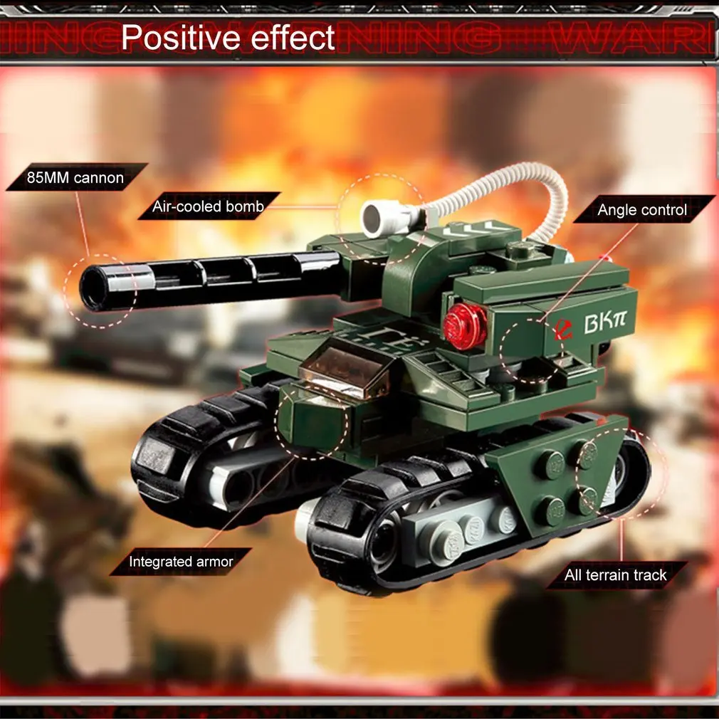 OCDAY 103 шт./компл. строительные блоки Hammer Tank Red Alert 3 Военный танк ведущие модели