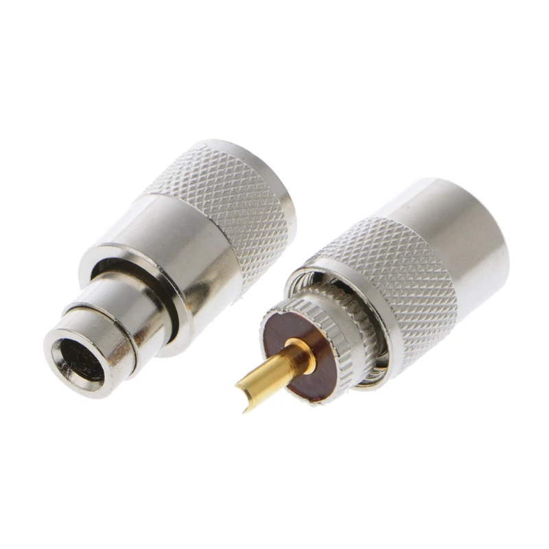 63HA 10 Pcs UHF PL-259 Male Solder RF Connector Plugs For RG8X Coaxial Coax Cable
63HA 10 Pcs UHF PL-259 Male Solder RF Connector Plugs For RG8X Coaxial Coax Cable