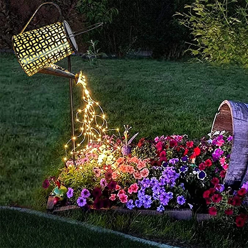 Outdoor Solar Watering Can Light Ornament Lamp Garden Art Light LED Outdoor Garden Waterproof Shower Hollow Light Decorations
Outdoor Solar Watering Can Light Ornament Lamp Garden Art Light LED Outdoor Garden Waterproof Shower Hollow Light Decorations