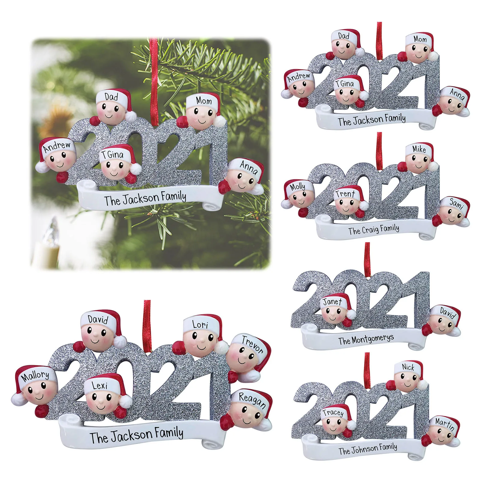 New 2021 Christmas Ornament Personalized Christmas Children Family Of 2, 3, 4, 5 & 6 People Christmas Tree Hanging Ornament
New 2021 Christmas Ornament Personalized Christmas Children Family Of 2, 3, 4, 5 & 6 People Christmas Tree Hanging Ornament