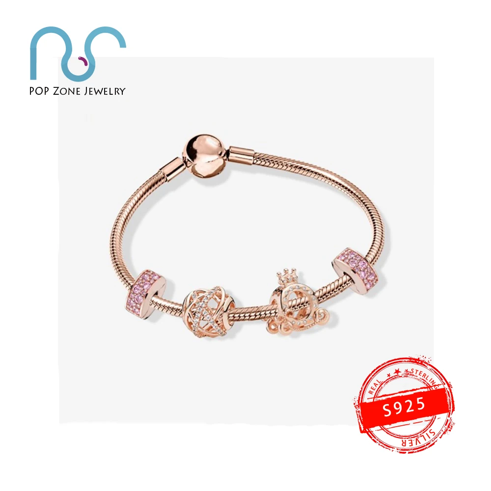 Fit Original Pan Charm Bracelet S925 Sterling Silver Bracelet Rose Gold Crown Car Series Bracelet Female Brand New Jewelry Gift
Fit Original Pan Charm Bracelet S925 Sterling Silver Bracelet Rose Gold Crown Car Series Bracelet Female Brand New Jewelry Gift