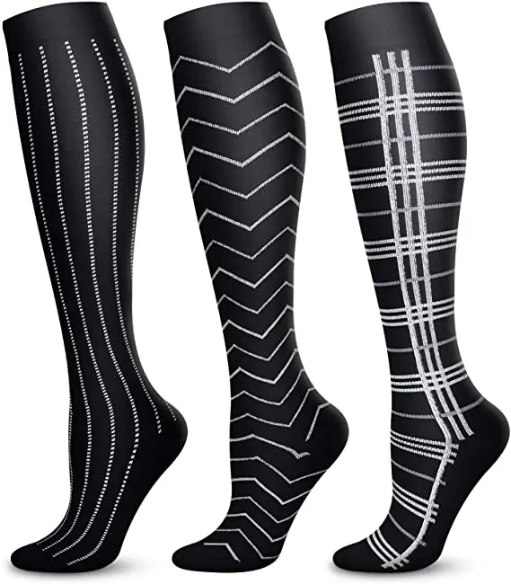 Compression Stockings Unisex Black Dot Striped Shaped Socks Men Women Anti-slip Outdoor Prevent Varicose Veins Reduce Fatigue
Compression Stockings Unisex Black Dot Striped Shaped Socks Men Women Anti-slip Outdoor Prevent Varicose Veins Reduce Fatigue