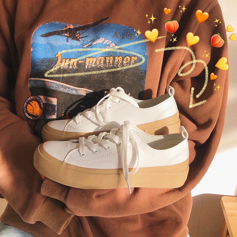 Women Sneakers PU Leather Casual Shoes Ladies Fashion New Casual Shoes Women Platform Flats Vulcanized White Shoes Style35-40
Women Sneakers PU Leather Casual Shoes Ladies Fashion New Casual Shoes Women Platform Flats Vulcanized White Shoes Style35-40