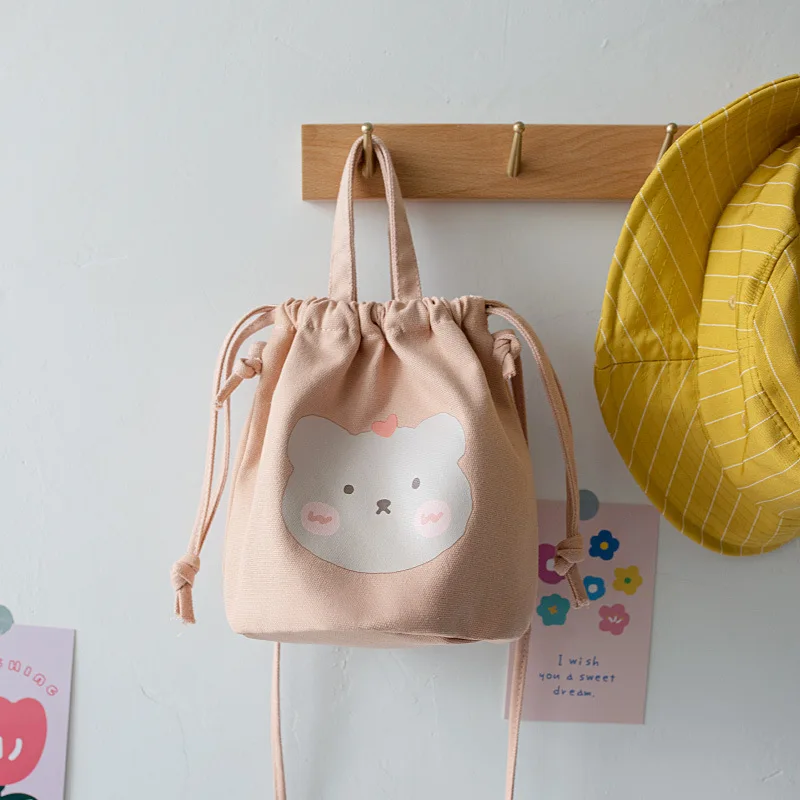 Canvas cartoon bear printing women's luch bag female small pouch phone package kids cloth bag for children girls
Canvas cartoon bear printing women's luch bag female small pouch phone package kids cloth bag for children girls