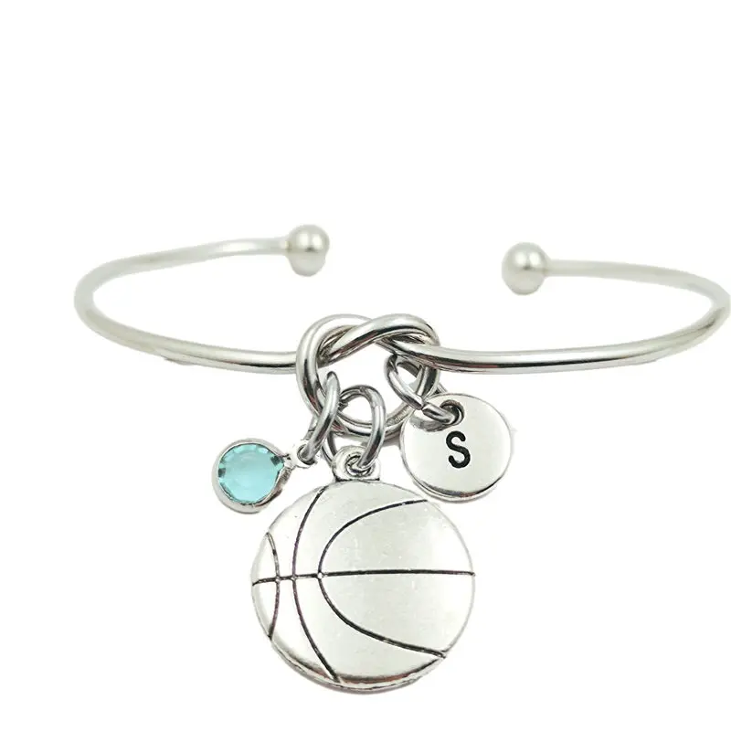 Basketball Creative Initial Letter Monogram Birthstone Adjustable Bracelet Fashion Jewelry Women Gift Pendant
Basketball Creative Initial Letter Monogram Birthstone Adjustable Bracelet Fashion Jewelry Women Gift Pendant