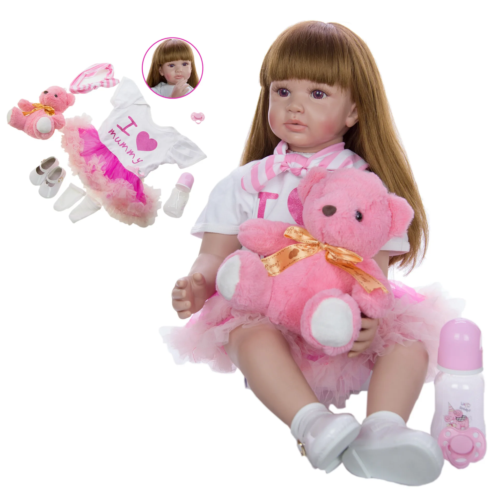 Принцесса 24 ''куклы для новорожденных девочек реалистичные 3/4 силиконое bebe Boneca Reborn для детские игрушки для дня рождения моделирование кукла ...
Принцесса 24 ''куклы для новорожденных девочек реалистичные 3/4 силиконое bebe Boneca Reborn для детские игрушки для дня рождения моделирование кукла ...