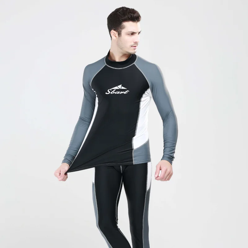 SBART Men's Long Sleeve Rashguard Surfing Lycra Swimsuit UV Protection Windsurf Rash Guard Swimming Surfing Shirt Swimwear Tops
SBART Men's Long Sleeve Rashguard Surfing Lycra Swimsuit UV Protection Windsurf Rash Guard Swimming Surfing Shirt Swimwear Tops