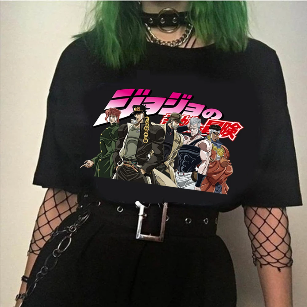 Funny Japan Anime Jojo Bizarre Adventure T Shirt Men Unisex Couple T-shirt Funny Cartoon Top Tee Male
Funny Japan Anime Jojo Bizarre Adventure T Shirt Men Unisex Couple T-shirt Funny Cartoon Top Tee Male