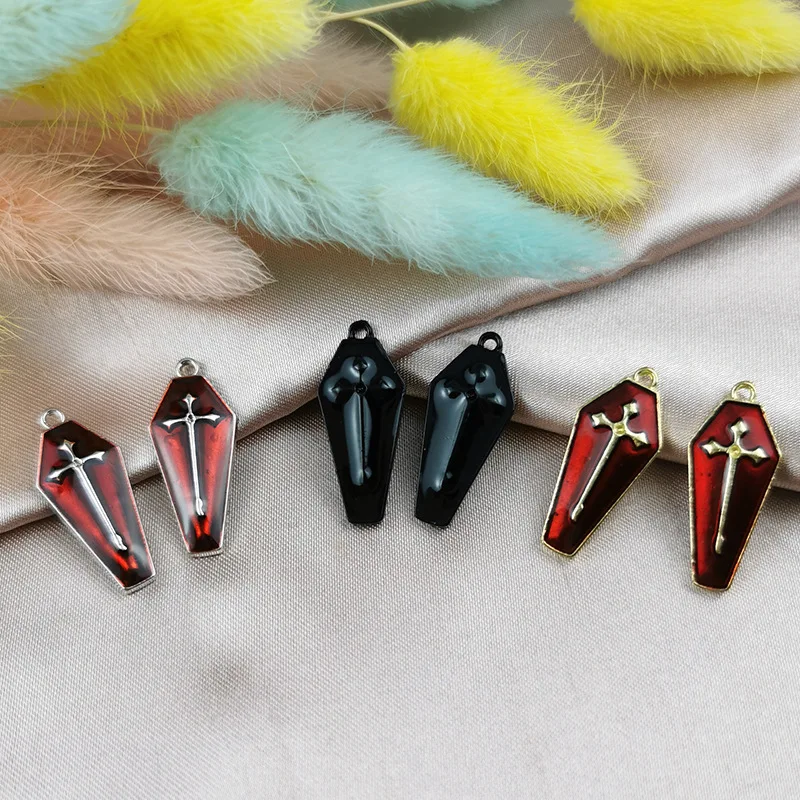 10 шт. эмалированные красные и черные подвески с крестом на Хэллоуин, подвески «сделай сам», изготовление гроба для мам, аксессуары для подел...
10 шт. эмалированные красные и черные подвески с крестом на Хэллоуин, подвески «сделай сам», изготовление гроба для мам, аксессуары для подел...