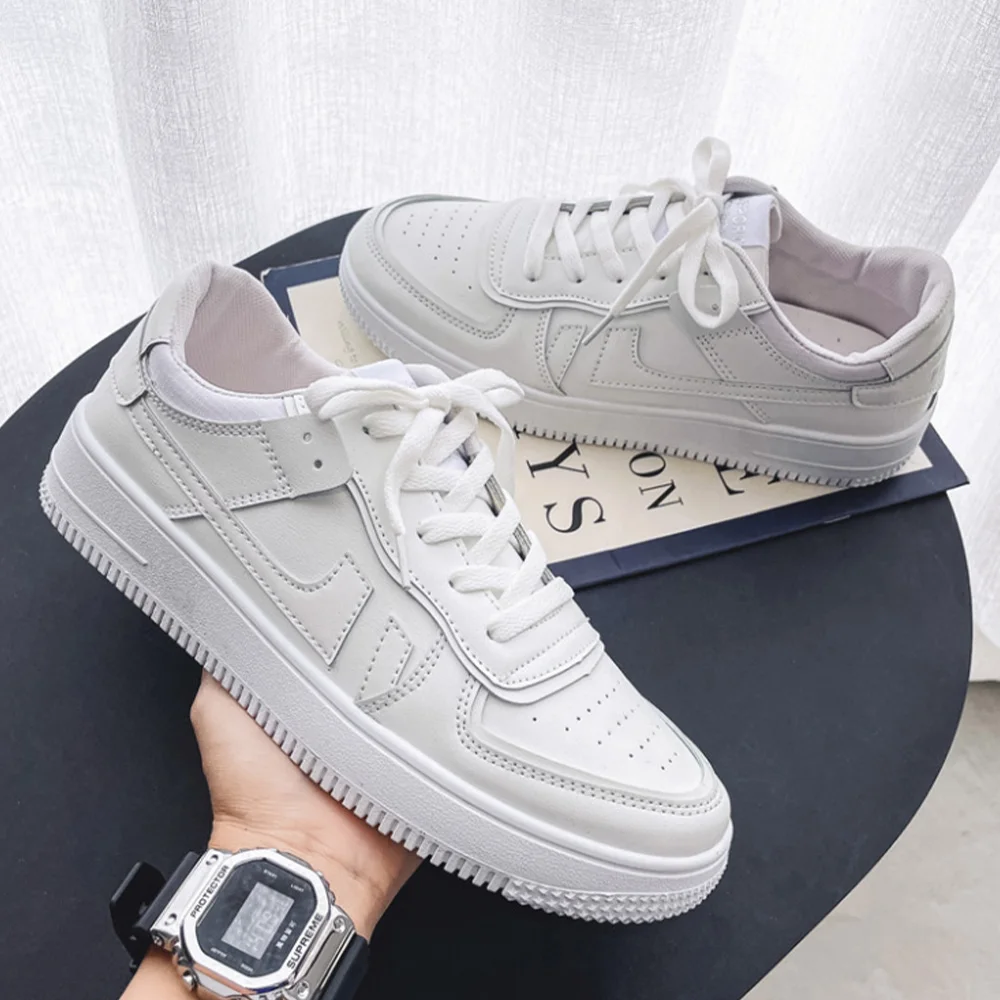 Men's Sports Shoes 2021Fashion PU Leather Shoes Outdoor Spring/Autumn Comfortable Flat Sneakers Breathable casual shoes
Men's Sports Shoes 2021Fashion PU Leather Shoes Outdoor Spring/Autumn Comfortable Flat Sneakers Breathable casual shoes