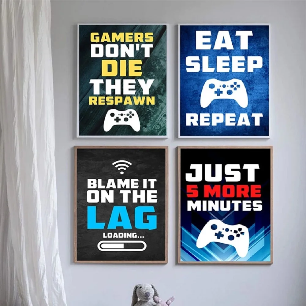 Gamer Posters Gaming Decoration Painting Console Game Quotes Canvas Prints Video Game Wall Art Pictures Boys Room Decor Gift
Gamer Posters Gaming Decoration Painting Console Game Quotes Canvas Prints Video Game Wall Art Pictures Boys Room Decor Gift