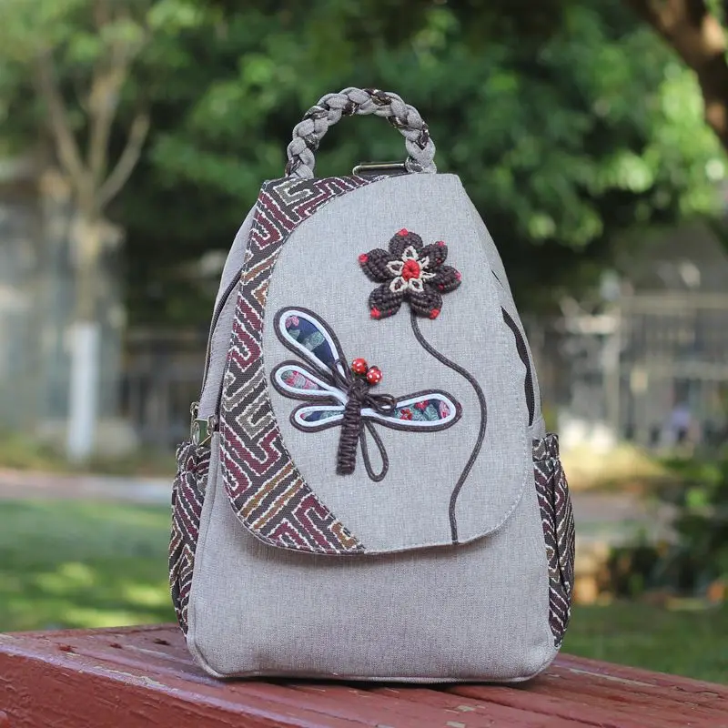 Cotton Linen Floral Vintage Ethnic Customs Women's Bag Kids Handmade Backpack Satchel Book Pouch Bolsa Feminina Bolso for Girls
Cotton Linen Floral Vintage Ethnic Customs Women's Bag Kids Handmade Backpack Satchel Book Pouch Bolsa Feminina Bolso for Girls