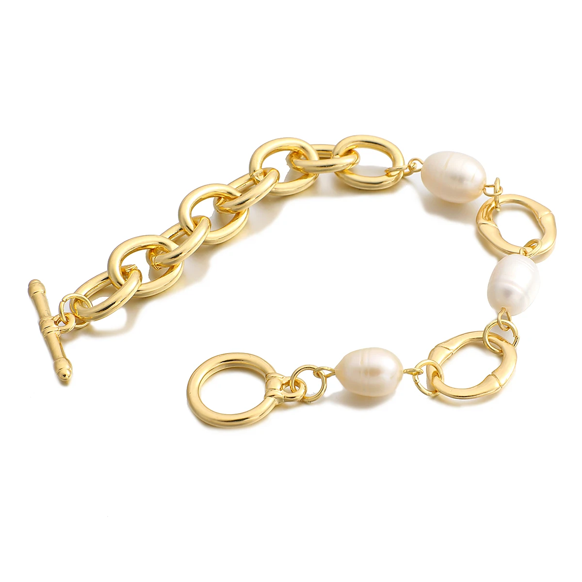 Amorcome Vintage Pearl Bracelet Gold Color Alloy Love Heart Bracelets for Women Girls Thick Chain Female Fashion Jewelry 2021
Amorcome Vintage Pearl Bracelet Gold Color Alloy Love Heart Bracelets for Women Girls Thick Chain Female Fashion Jewelry 2021