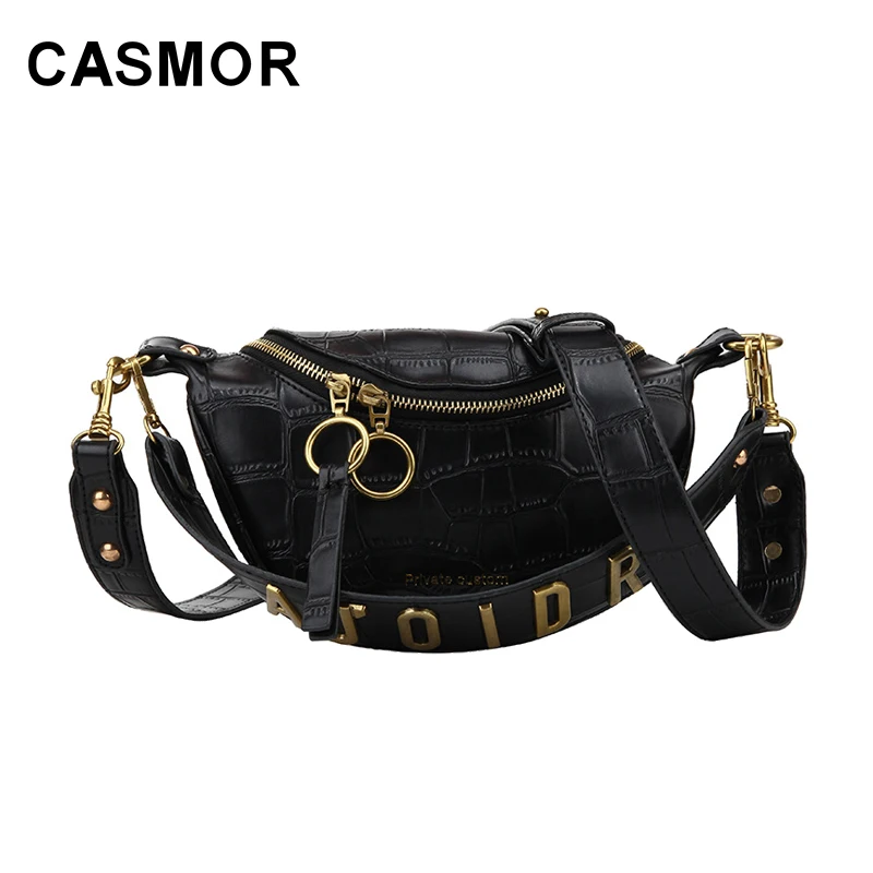 CASMOR Casual Bags 2019 Ins Fashion Textured Crocodile Belt Bag Letter Decorative Shoulder Strap Crossbody Wild Chest Bag
CASMOR Casual Bags 2019 Ins Fashion Textured Crocodile Belt Bag Letter Decorative Shoulder Strap Crossbody Wild Chest Bag