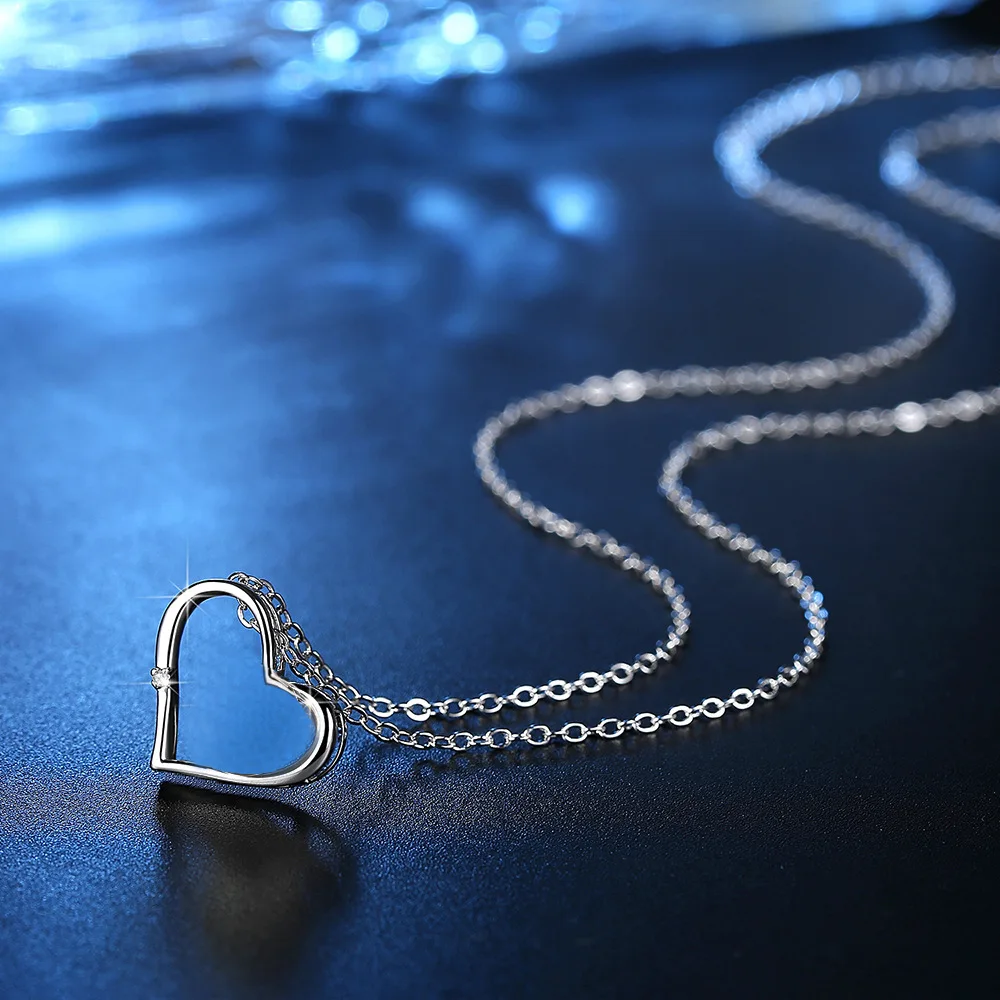 Fashion Heart Necklace Silver Jewelry Women Sterling Silver Necklace Pendant Necklace
Fashion Heart Necklace Silver Jewelry Women Sterling Silver Necklace Pendant Necklace