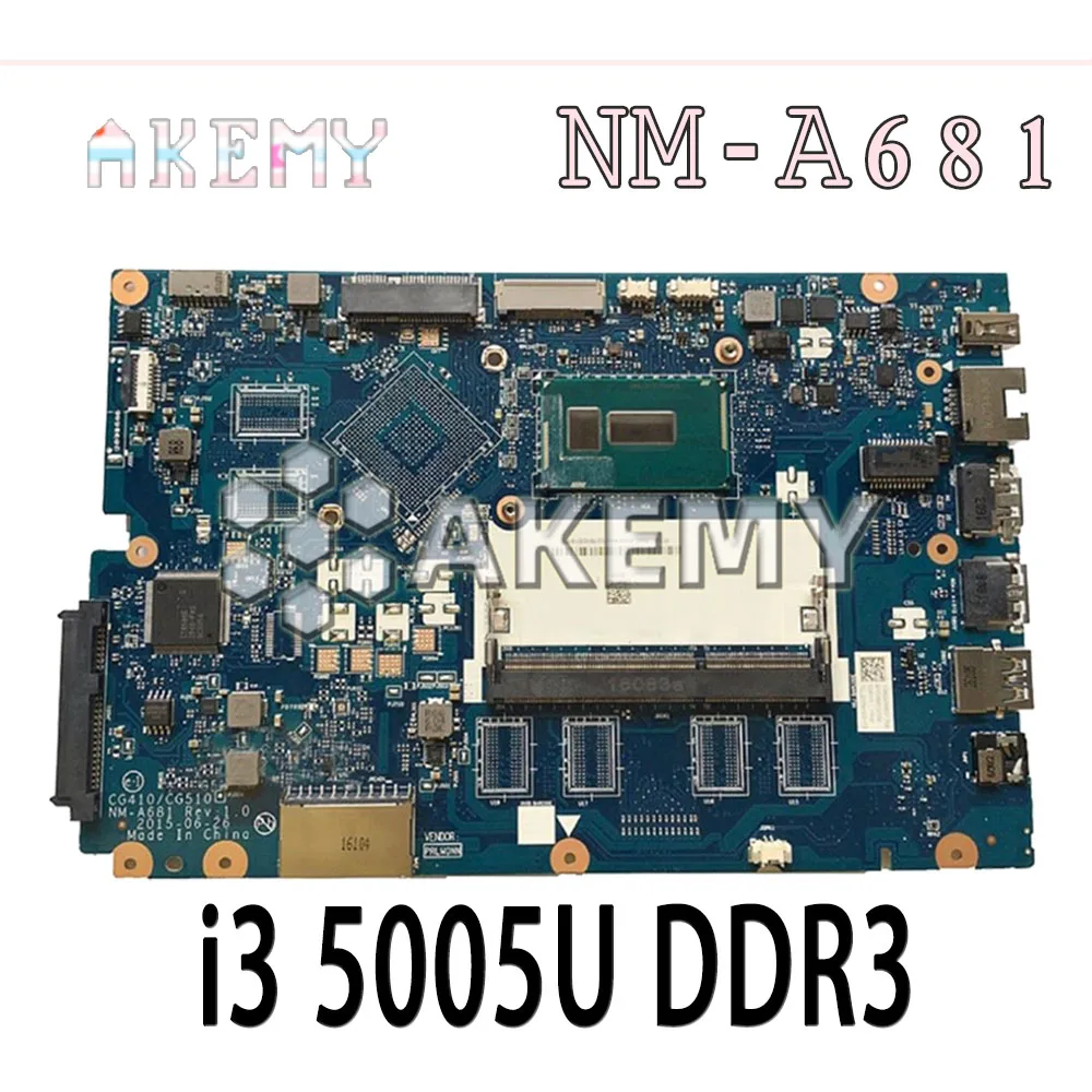 CG410 / CG510 NM-A681 материнская плата для ноутбука For Lenovo B50-50 100-15IBD ноутбук материнская плата Процессор i3 5005U DDR3 100% тесты работы
CG410 / CG510 NM-A681 материнская плата для ноутбука For Lenovo B50-50 100-15IBD ноутбук материнская плата Процессор i3 5005U DDR3 100% тесты работы