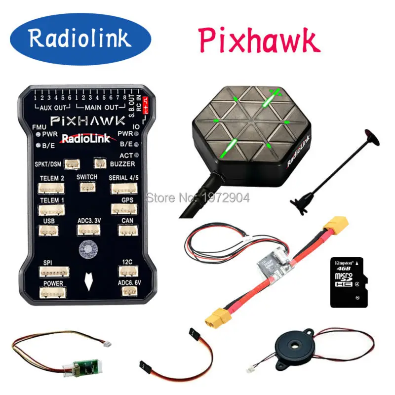 Контроллер полета Radiolink Pixhawk PX4 32 бита ARM + NEO-M8N GPS + модуль питания Pixhawk для радиоуправляемых мультикоптеров с поддержкой RTL
Контроллер полета Radiolink Pixhawk PX4 32 бита ARM + NEO-M8N GPS + модуль питания Pixhawk для радиоуправляемых мультикоптеров с поддержкой RTL