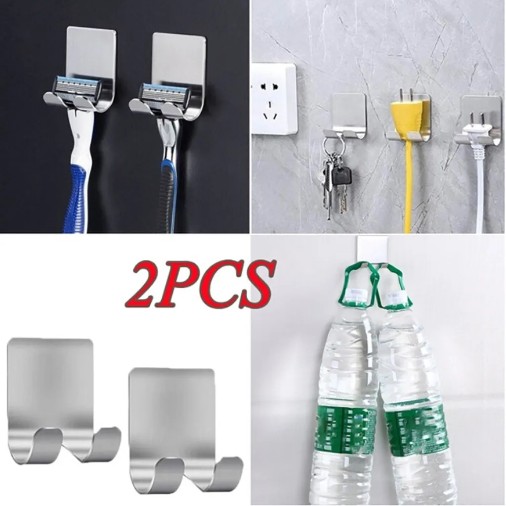 2 PCS Stainless Steel Razor Rack Kitchen Bathroom Multifunctional Hook Men's Razor Rack Bathroom Household Viscose Wall Hanging
2 PCS Stainless Steel Razor Rack Kitchen Bathroom Multifunctional Hook Men's Razor Rack Bathroom Household Viscose Wall Hanging