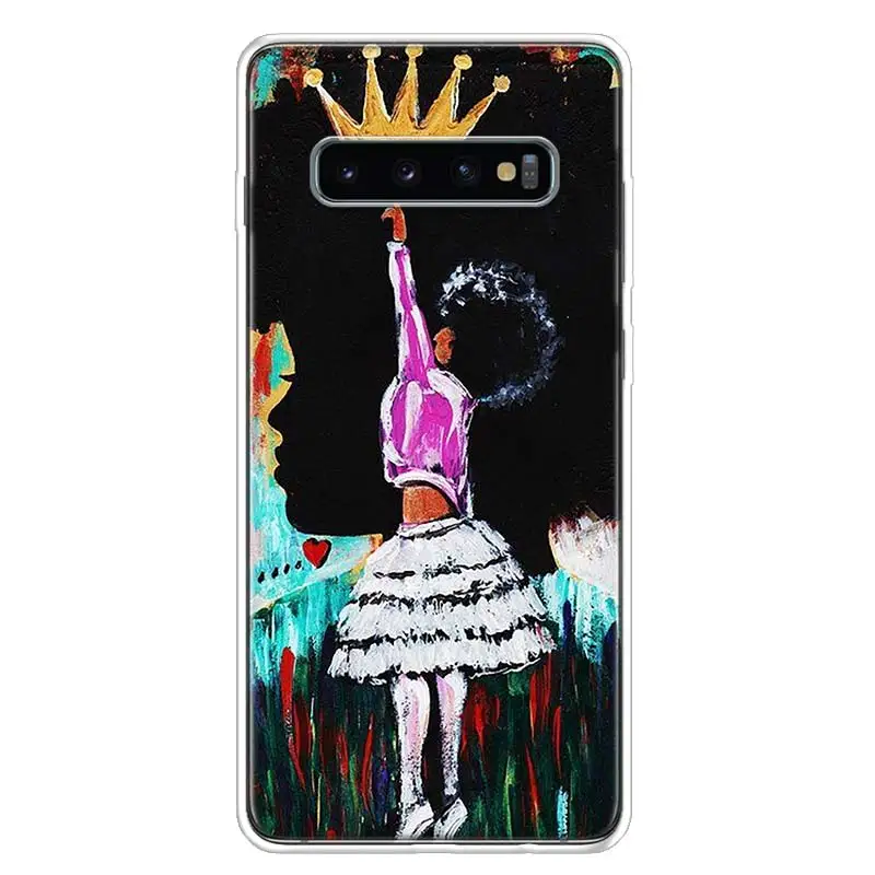 2bunz Melanin Poppin Aba Black Gir Phone Case For Samsung Galaxy S20 FE S21 Ultra S10 Lite S9 Plus S8 S7 Edge J8 J6 J4 S6 Cover | Мобильные