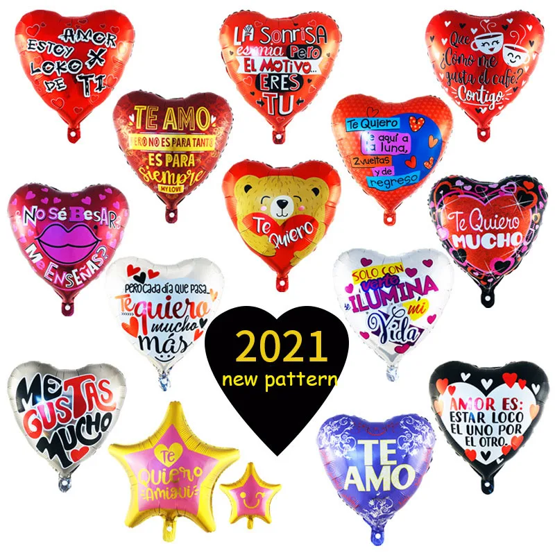 Spanish TE AMO Lovers Foil Balloons Forever Love Cartoon Heart Globos Wedding Valentine's Days Decor Birthday New Year Party
Spanish TE AMO Lovers Foil Balloons Forever Love Cartoon Heart Globos Wedding Valentine's Days Decor Birthday New Year Party