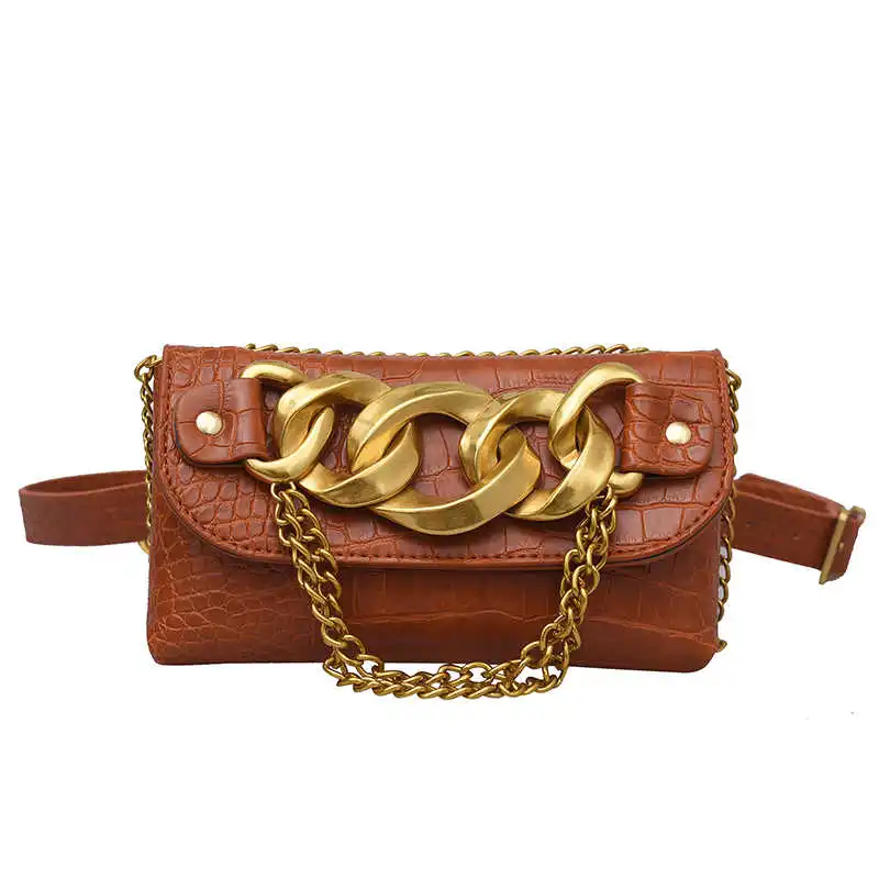 Waist Belt Bag Fashion 2021 Women Waist Bag Small Phone Pouch Lady Fanny Pack Thick Metal Chain Mini Crossbody Purse Women Bag
Waist Belt Bag Fashion 2021 Women Waist Bag Small Phone Pouch Lady Fanny Pack Thick Metal Chain Mini Crossbody Purse Women Bag