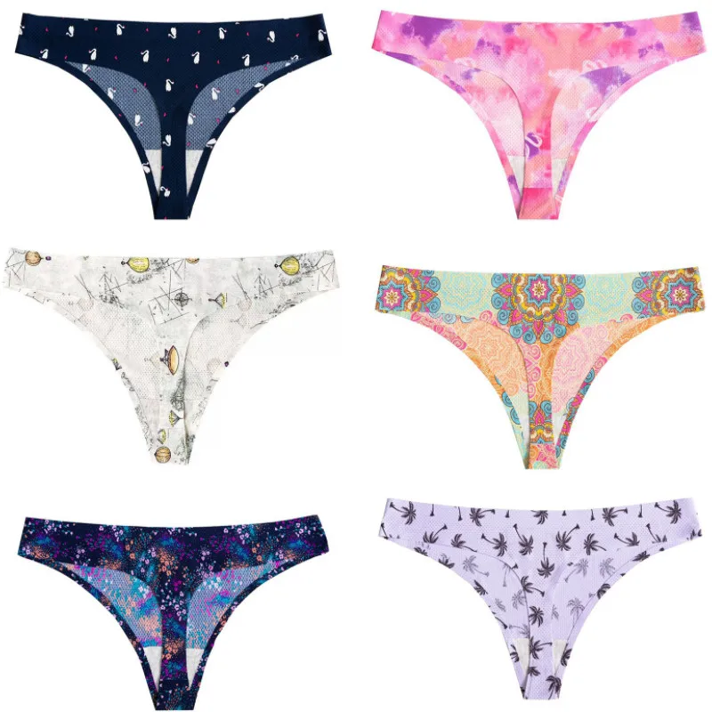 6Pcs Women Thongs Set, Multicolor Print Breathable Low-Waist Stretch G-String Lingerie for Girls, XS-XL
6Pcs Women Thongs Set, Multicolor Print Breathable Low-Waist Stretch G-String Lingerie for Girls, XS-XL