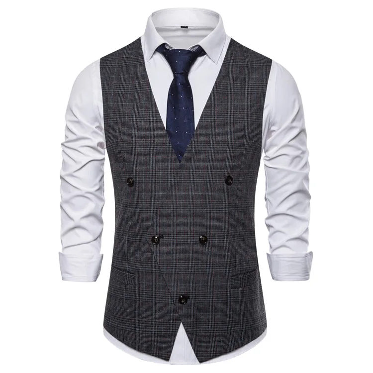 European code autumn new style man leisure big V to get British style son suit vest
European code autumn new style man leisure big V to get British style son suit vest