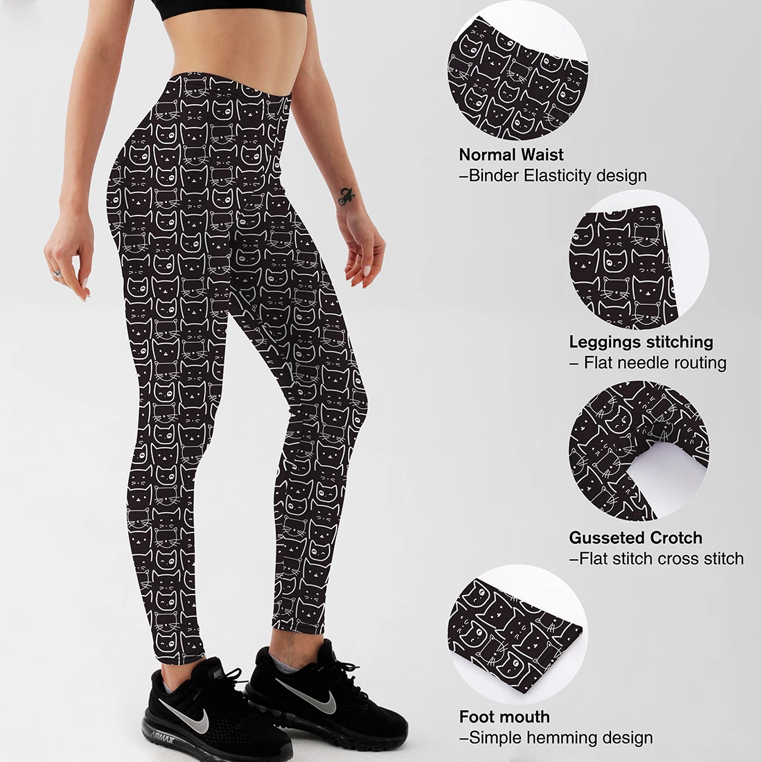 Summer Cartoon Cat Printed Sport Leggings Women Black Leggins Push Up High Waist Workout Legging Femme Long Pants Trousers S-XXL 
Summer Cartoon Cat Printed Sport Leggings Women Black Leggins Push Up High Waist Workout Legging Femme Long Pants Trousers S-XXL