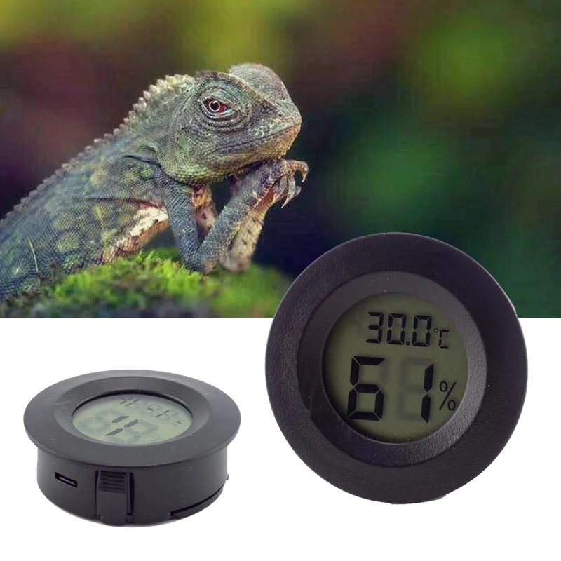 Mini Digital LCD Thermometer Hygrometer Aquarium Temperature Humidity Round Shape Reptile Meter Detector
Mini Digital LCD Thermometer Hygrometer Aquarium Temperature Humidity Round Shape Reptile Meter Detector