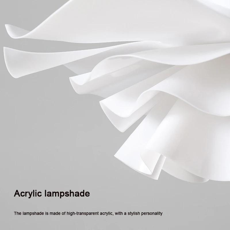 Modern flower-shaped chandelier acrylic living room dining room lamp E27 lamp holder bedroom chandelier personality white light
Modern flower-shaped chandelier acrylic living room dining room lamp E27 lamp holder bedroom chandelier personality white light