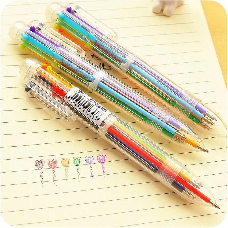 Colored pens Japanese and Korean multicolor ballpoint pens personalized colorful ballpoint push-type ballpoint red ballpoint
Colored pens Japanese and Korean multicolor ballpoint pens personalized colorful ballpoint push-type ballpoint red ballpoint