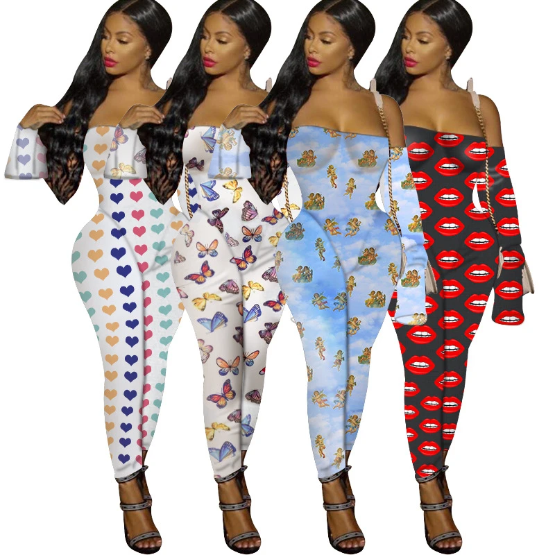 Tmustobe Sexy Perspective Print Jumpsuits Women Clothes Off Shoulder Rompers Butterfly Bodycon Club Outfits Long Sleeve Overall
Tmustobe Sexy Perspective Print Jumpsuits Women Clothes Off Shoulder Rompers Butterfly Bodycon Club Outfits Long Sleeve Overall