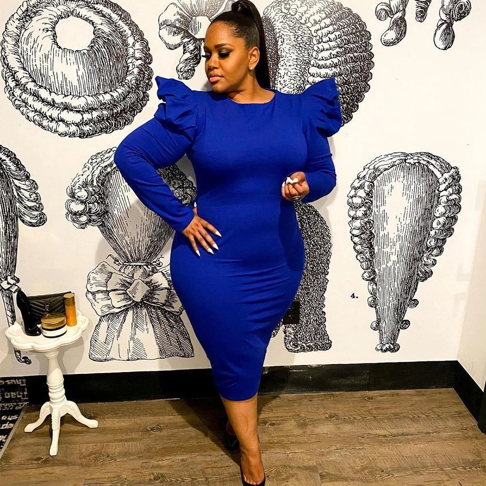 Midi Party Dress Solid Color Round Neck Sexy Puff Sleeve Fashion Plus Size Women Clothing 3xl 4xl 5xl Wholesale Dropshipping
Midi Party Dress Solid Color Round Neck Sexy Puff Sleeve Fashion Plus Size Women Clothing 3xl 4xl 5xl Wholesale Dropshipping