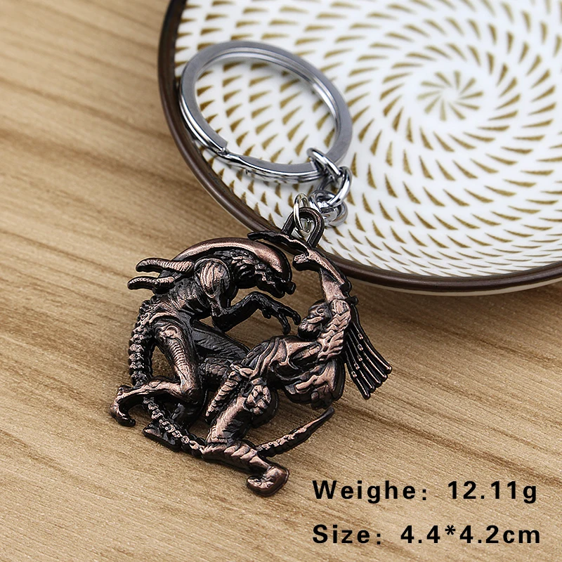 ZXMJ Aliens Predator AVP Keychain keyring Hot Movie Alien metal llaveros car pendant Chaveiro Men Jewelry Souvenir For Fan Gift
ZXMJ Aliens Predator AVP Keychain keyring Hot Movie Alien metal llaveros car pendant Chaveiro Men Jewelry Souvenir For Fan Gift