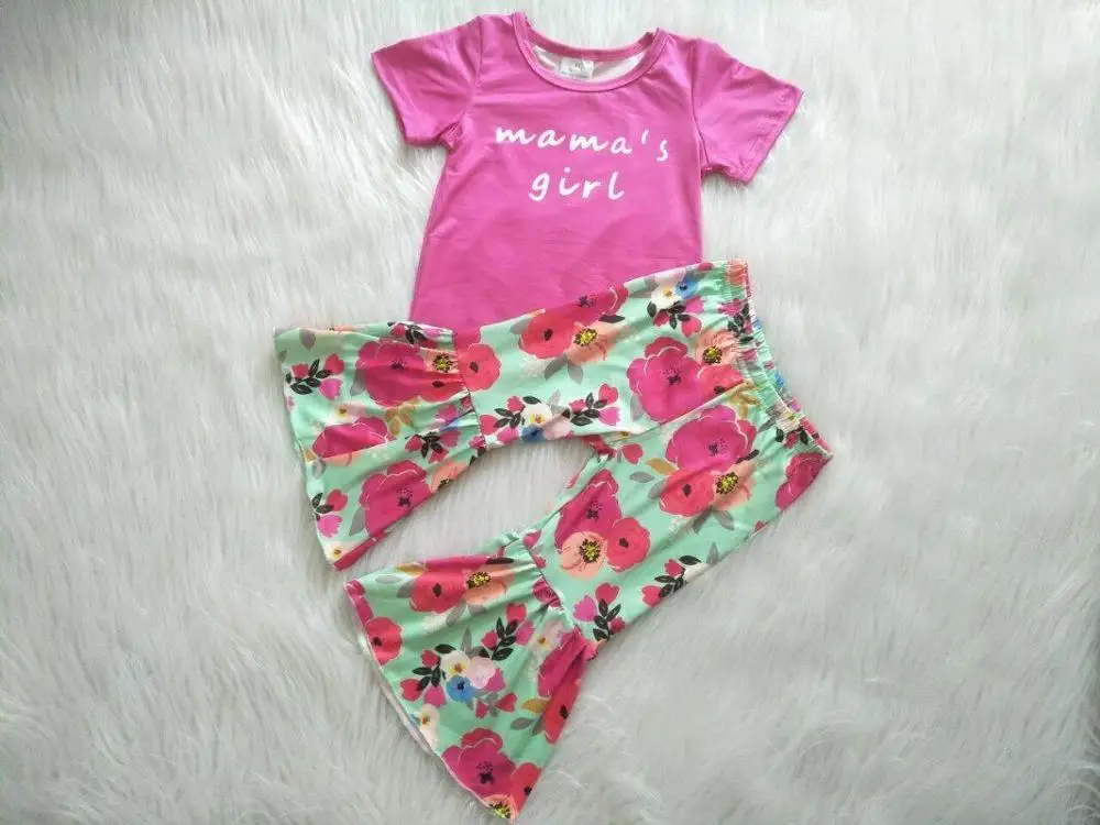 New summer children's girl rose red shirt letter print floral print fashion bell pant
New summer children's girl rose red shirt letter print floral print fashion bell pant