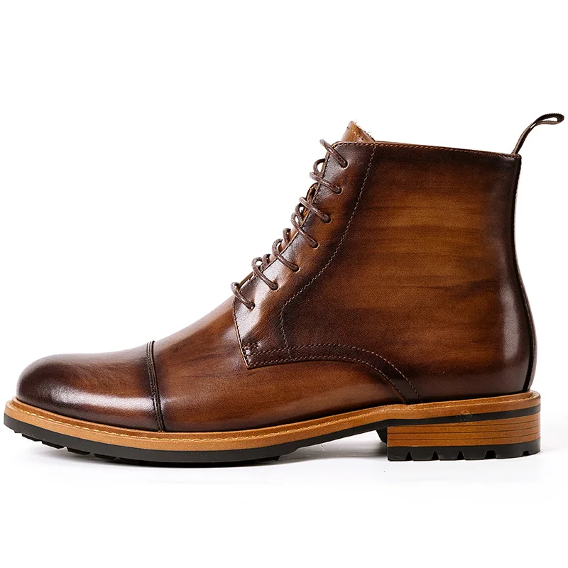 QYFCIOUFU New Men Martin Boots Man Ankle Boots Male Lace-up Casual Shoes Men Bullock Boots Fashion Vintage High-top Leather Boot
QYFCIOUFU New Men Martin Boots Man Ankle Boots Male Lace-up Casual Shoes Men Bullock Boots Fashion Vintage High-top Leather Boot