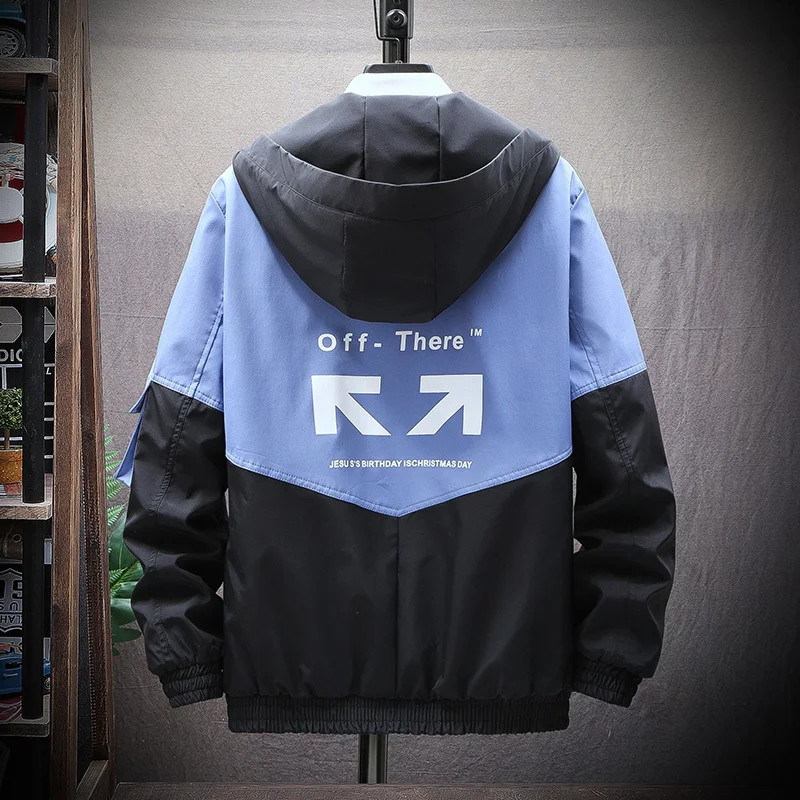 Autumn New Casual Fashion Trend Temperamental Youth Patchwork Color Hooded Men's Jacket Streetwear Masculino
Autumn New Casual Fashion Trend Temperamental Youth Patchwork Color Hooded Men's Jacket Streetwear Masculino