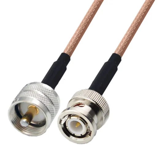 

BNC Male To UHF PL259 Male RF Adapter Pigtail Coaxial Jumper Extension Cord Cable RG316