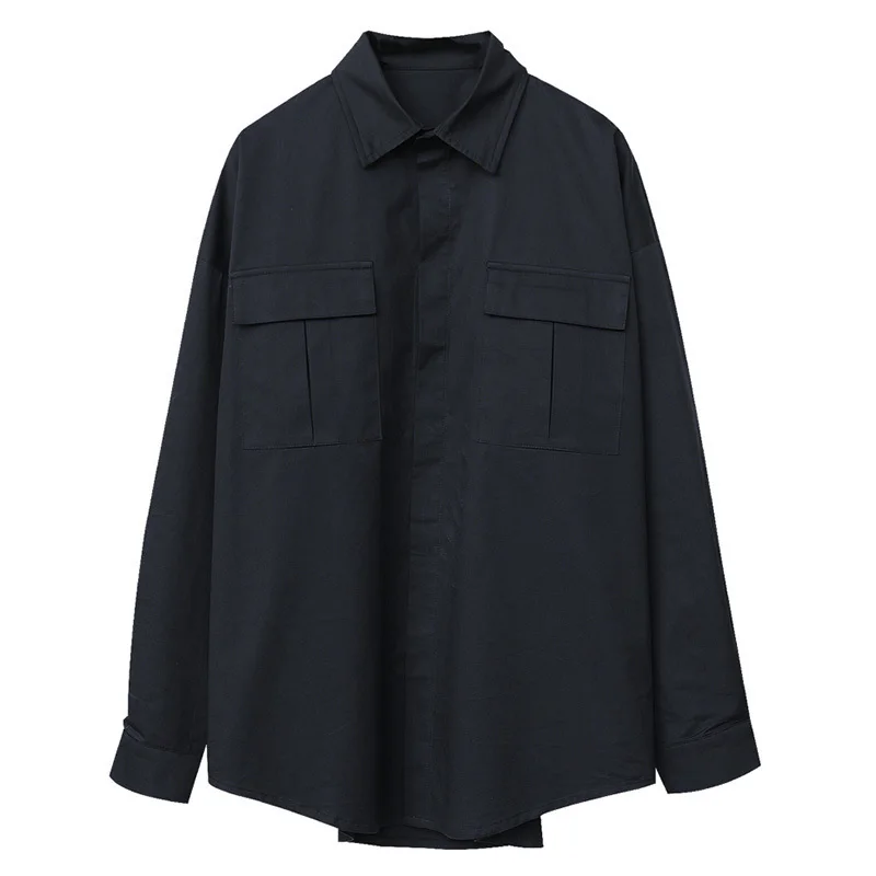 Big Women Black Size Irregular Vintage Blouse New Lapel Long Sleeve Loose Fit Shirt Fashion Spring Autumn 2021 1DD0673
Big Women Black Size Irregular Vintage Blouse New Lapel Long Sleeve Loose Fit Shirt Fashion Spring Autumn 2021 1DD0673